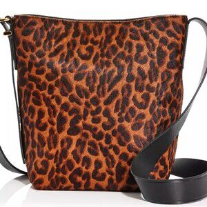 Essentials Leopard Print Calf Hair Tote